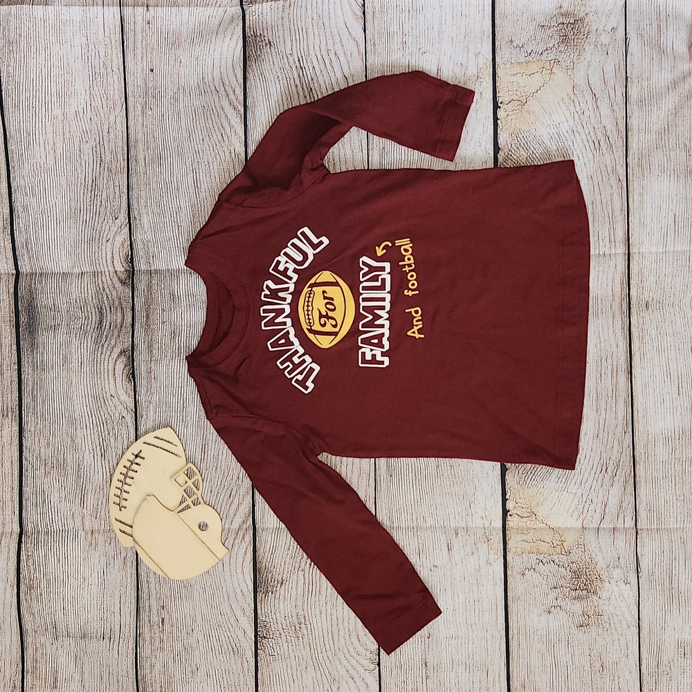 Carter's Maroon Thanksgiving 18 months long sleeve shirt